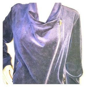 Two by Vince camuto velvet asymmetrical cardigan